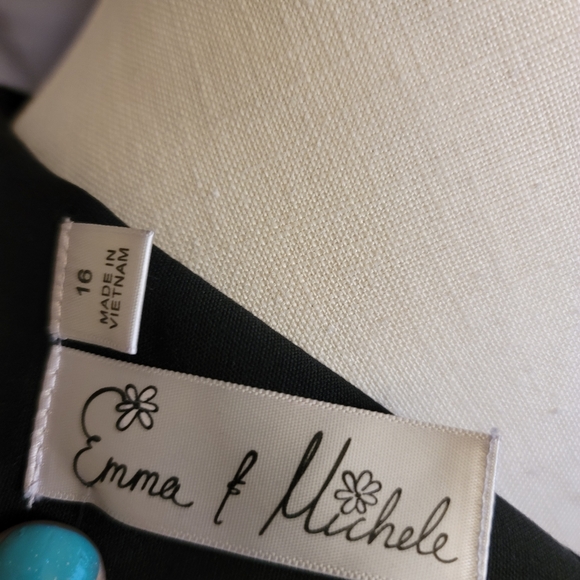 Emma & Mitchell: NWT Bow Ruffle Black Dress - Picture 5 of 8